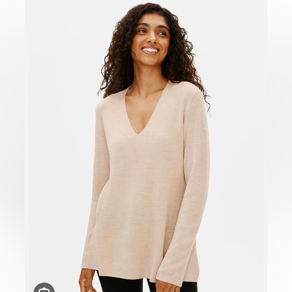 Eileen Fisher V-neck Tunic Size XXS